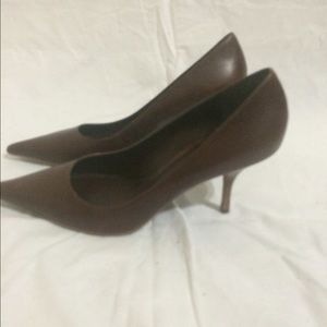 Brown pumps
