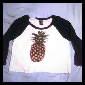 Rue 21 Baseball Crop-Top Tee