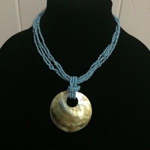 Abalone shell necklace 16 inch
