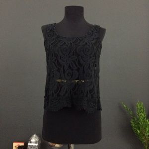 Lace-like Tank Top