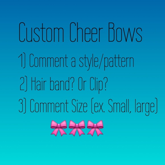 NEW CUSTOM CHEER BOWS - Picture 1 of 1