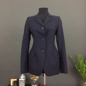 +J Chalkstripe Navy Blazer