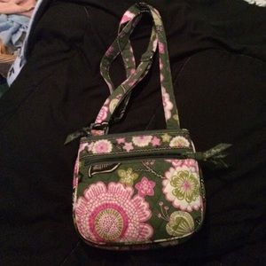 Vera Bradley Cross Body Bag in Olivia Pink