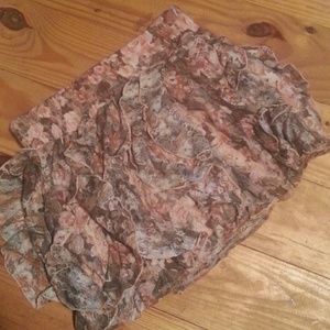 Cute floral lace skirt