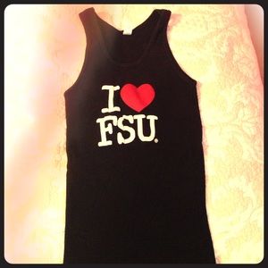 I ❤️ FSU tank top Florida state Seminoles