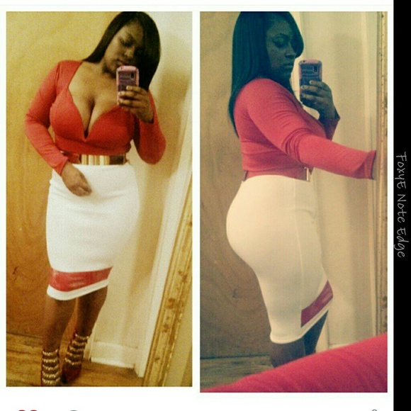 Red and white shirt