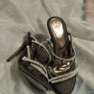 High heel bling shoes