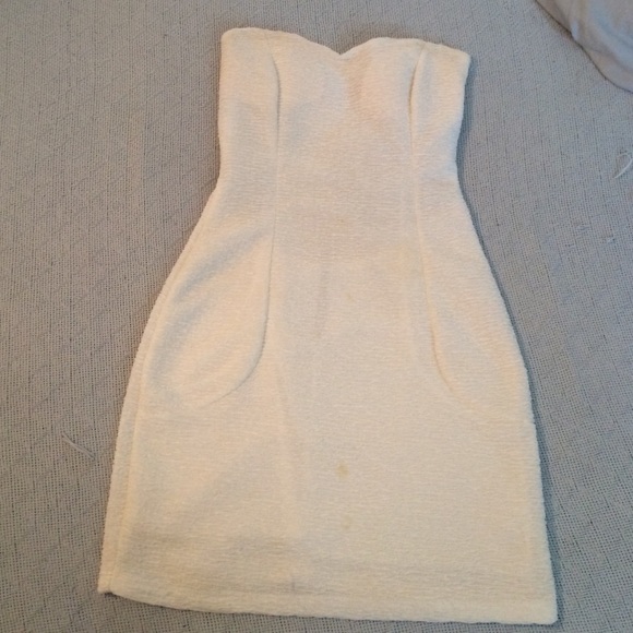 Tight white dress