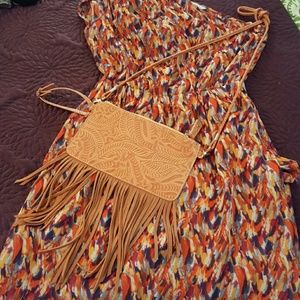 Reduced!! Free people Mexican style fringe purse