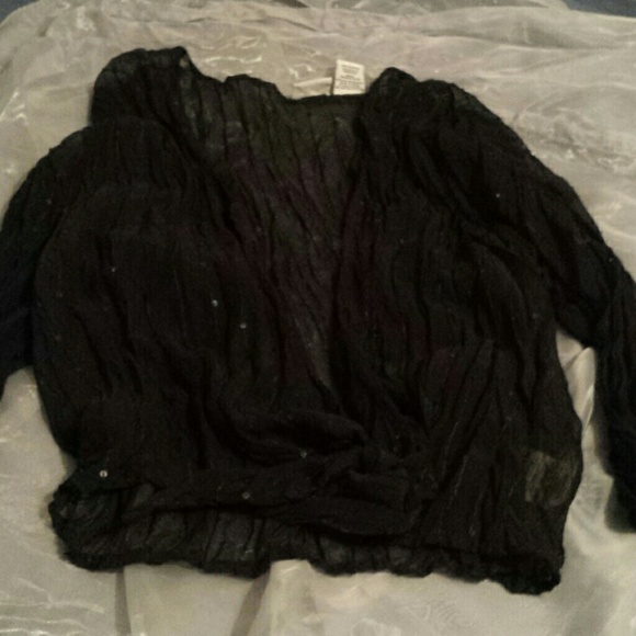 Sheer cover up shirt