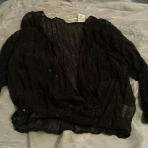 Sheer cover up shirt