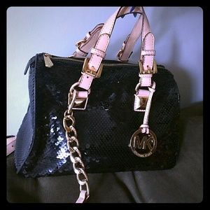 Michael Kors Black Sequin Purse