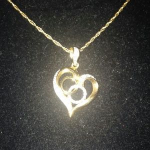 Fine Diamond Eternity Heart #412