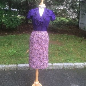 🔰REDUCED🔰DVF Patterned Silk Skirt