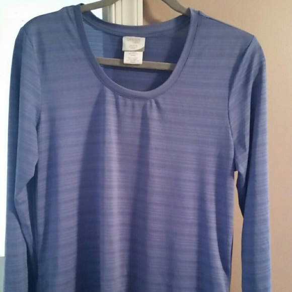 Blueish purple long sleeve top