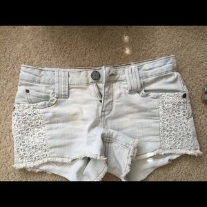 Denim shorts