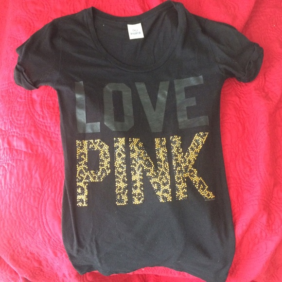 black and cheetah VS LOVE PINK +bedazzled