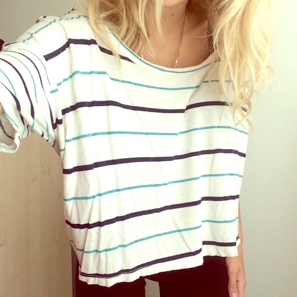 Kirra loose striped crop!