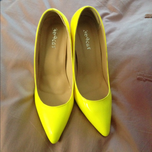 Neon Yellow Shoes