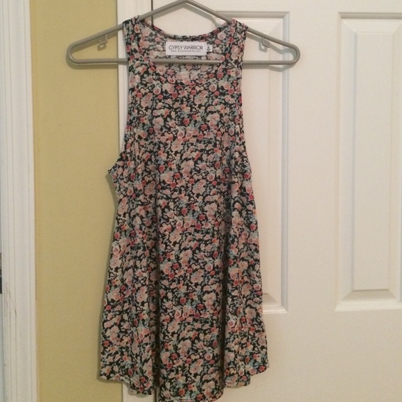 GYPSY WARRIOR FLORAL TANK