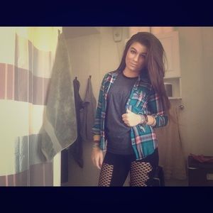 Forever 21 Plaid Button Down