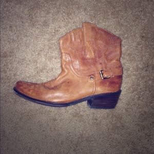 Never worn, genuine leather cowboy boots