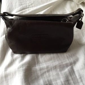 Small brown leather Coach Handbag