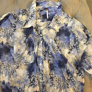 Free People sheer blouse