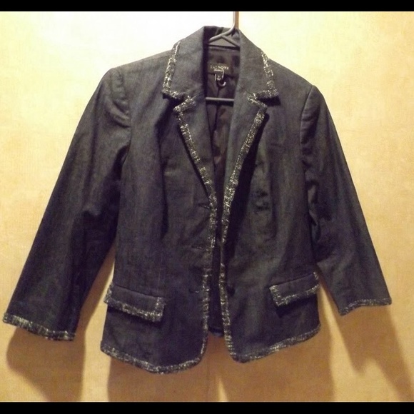Denim 3/4 sleeve jacket. Size 2