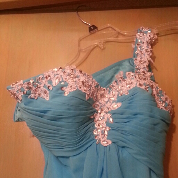 Blue prom dress