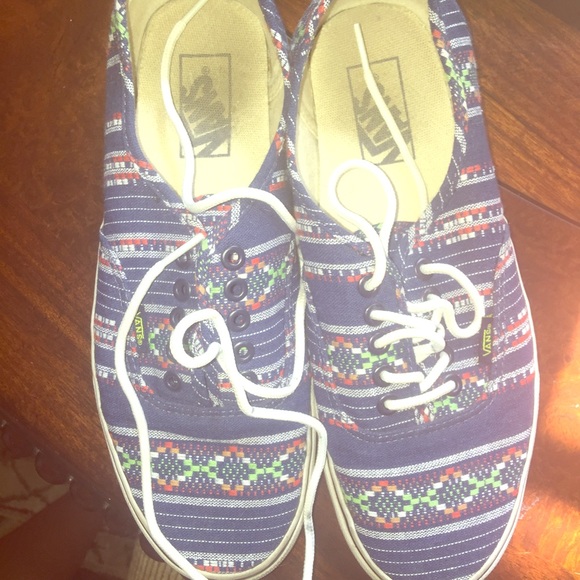 unisex tribal printed VANS tennis shoes