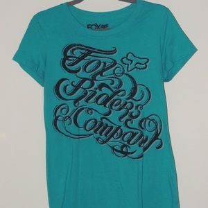 Teal Fox Tee