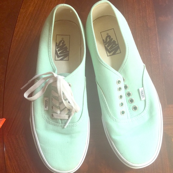 women's mint green VANS 9.5