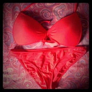 Red string bikini XL