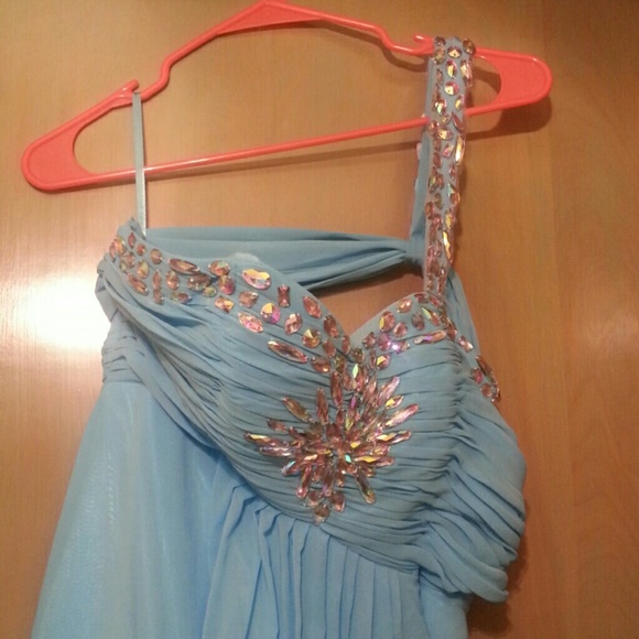 New blue prom dress