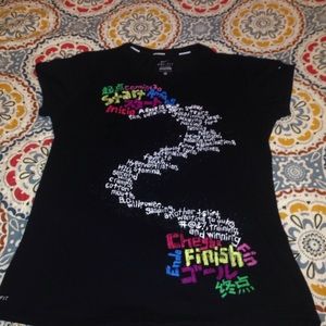 Black Nike Dri-Fit running shirt