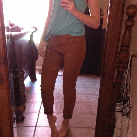 Camel Slim Leg Pant