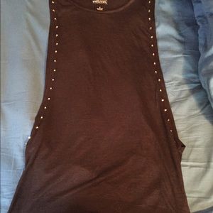 Wet seal studded muscle tank top