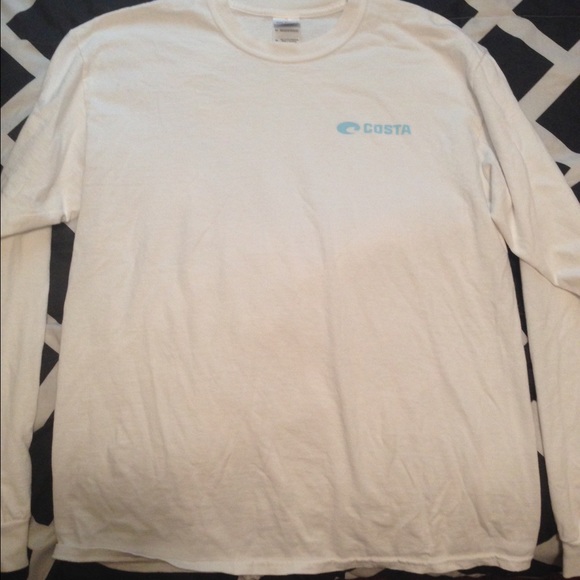 White Costa long sleeve tshirt