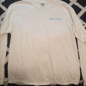 White Costa long sleeve tshirt