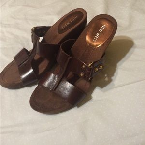 Brown Nine West sandals