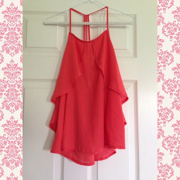 Flowy Orange Tank Top