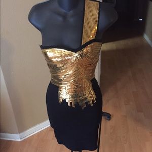 ☘18☘ Bandage sequins party dress