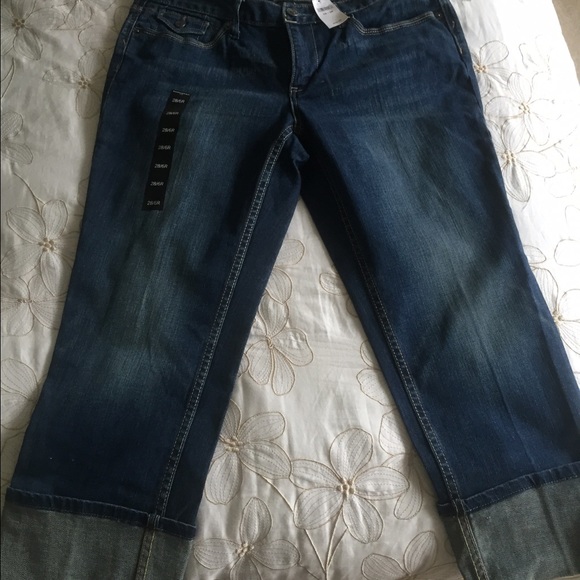 Crop denim jeans
