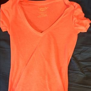 Orange v-neck