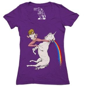 Bloodsport Barbie unicorn v neck