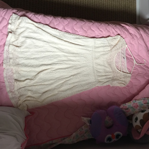 Off white Pink Blush Maternity Dress