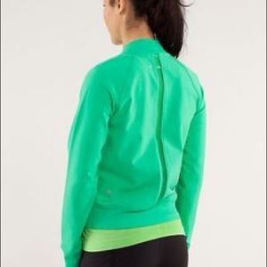 Reduced! Bright Green Lululemon Om Me Home Jacket