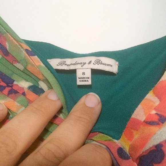 Madewell Dress - Printed Silk Floral NWOT size 8 - Picture 3 of 4