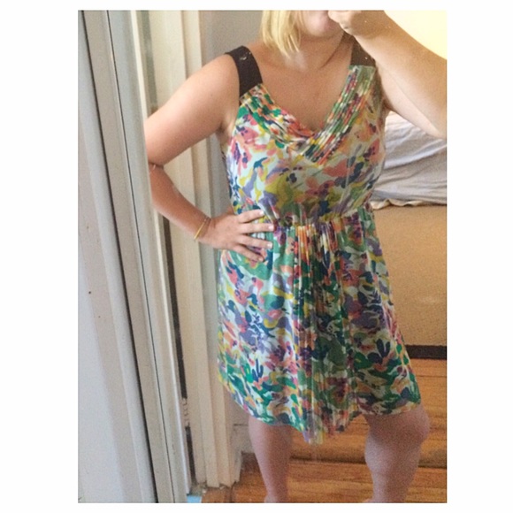 Madewell Dress - Printed Silk Floral NWOT size 8 - Picture 4 of 4
